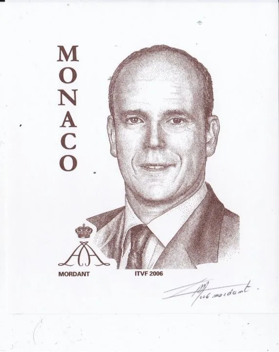 timbre effigie du Prince Albert II de Monaco