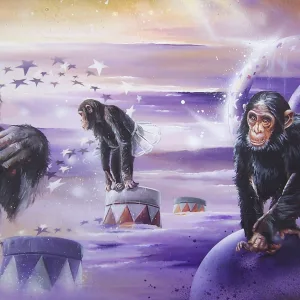 vers L'an 2000 , acrylique de Thierry Mordant de 1999