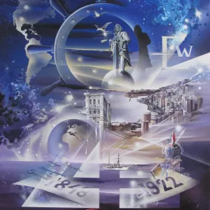 Mer Lit Terre Air de thierry Mordant acrylique 100 x 80 cm - 2004