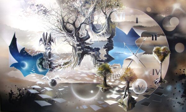 Terres du Monde, Acrylique de Thierry Mordant format de 92 x 153 cm - 2012
