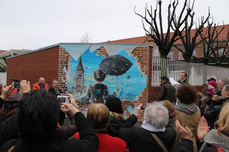 Pose et inauguration de la Fresque Murale 2eme à Wattrelos
