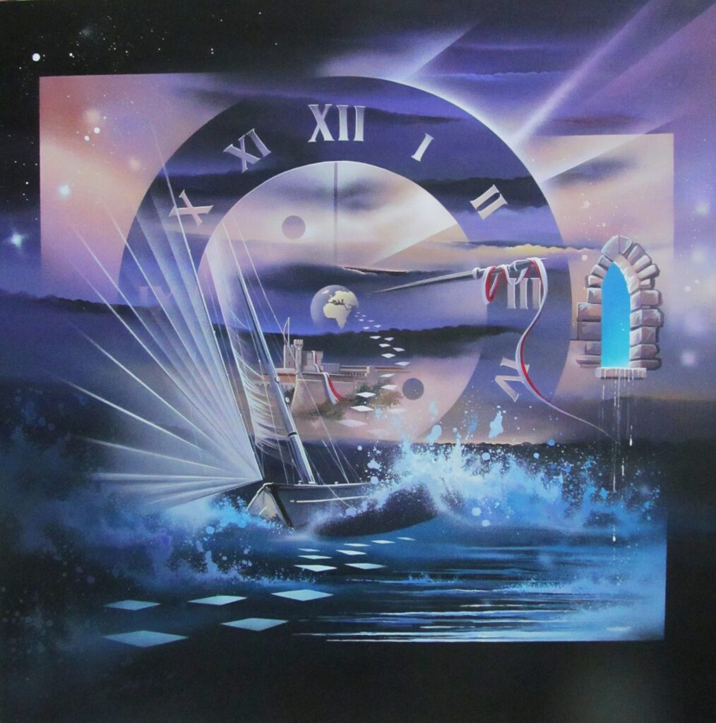 Voiles sur Monaco — Acrylic on canvas — 2016 — 100 × 100 cm — by Thierry Mordant