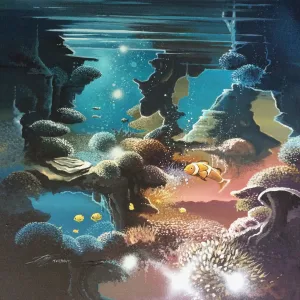 Harmonie acrylique de Thierry Mordant 2017 50 x 50 cm