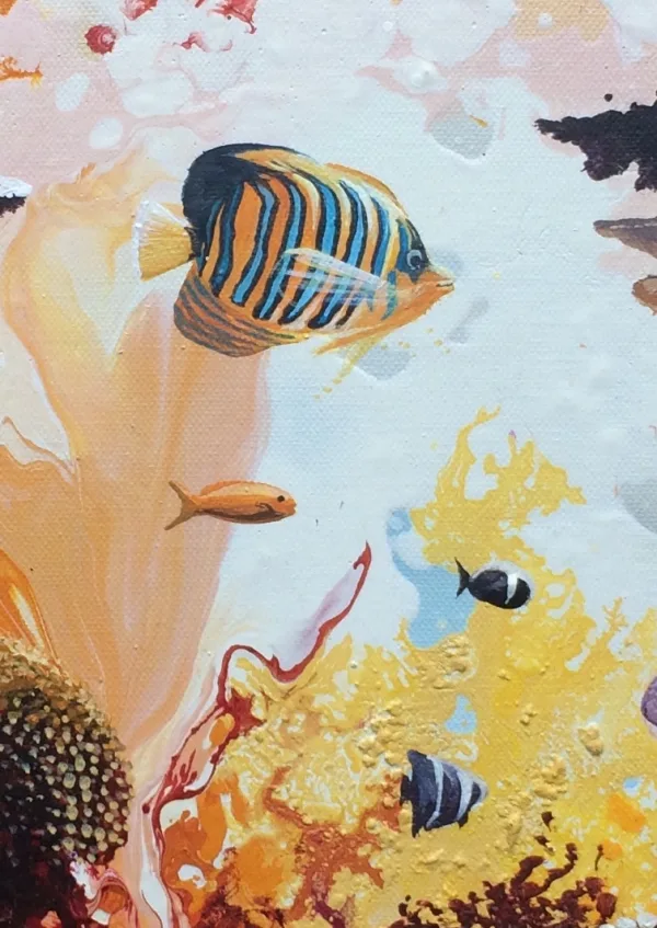 Détails Ocean Colors Acrylique par Thierry Mordant, 50 x 50 cm - 2017