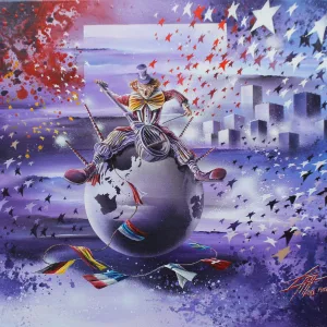 Planète Circus MC 2000 Acrylique de Thierry Mordant - 2000