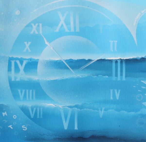 Détails Temps des Mots, Acrylique de Thierry Mordant format 75 x 30 cm - 2011