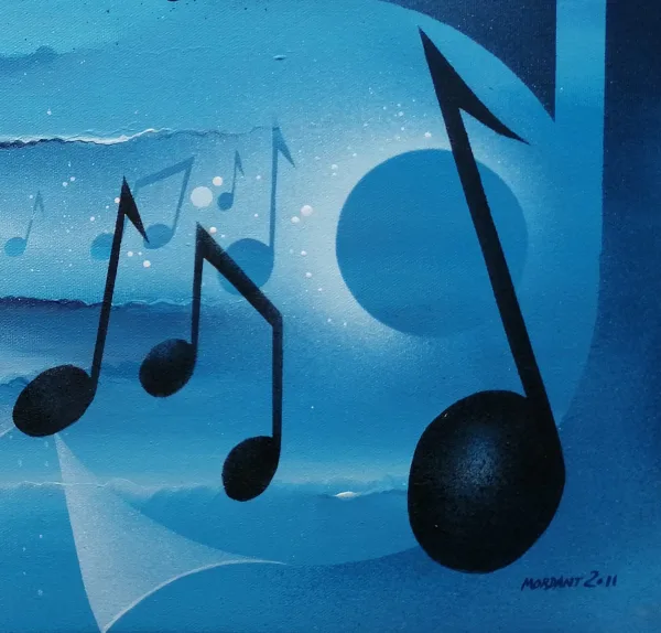 Détails, Air Musical, Acrylique de Thierry Mordant, de 30 x 60 cm