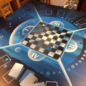 Table d'Échecs par Thierry Mordant acrylique