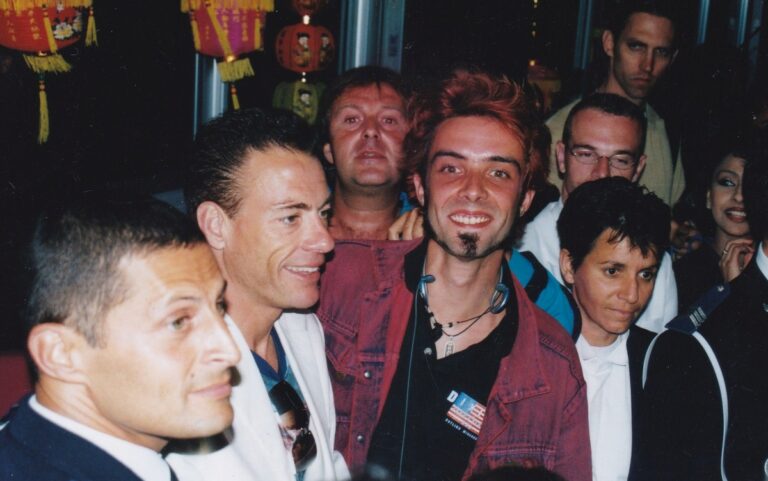 Événement en présence de Jean Claude Van Damme et Thierry Mordant à Cannes.