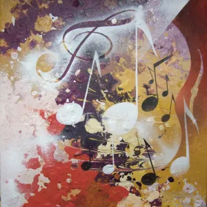 2 Mondes , acrylique de Thierry Mordant , 40 x 30 cm