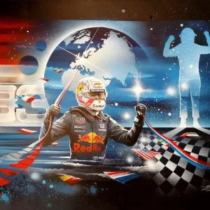 Verstappen Winner 2021 Acrylique - Thierry Mordant