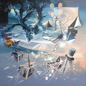 Art Team Acrylique de Thierry Mordant année 2017 forma t 100 x 100 cm