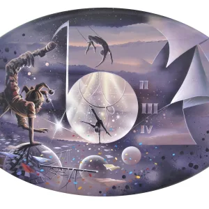 Cirque libre Acrylique de Thierry Mordant ovale de 92 cm