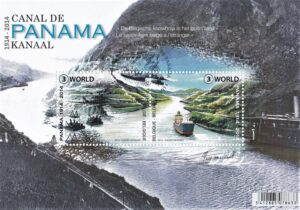 2014 - Centenaire du Canal de Panama, Bloc 2 timbres.