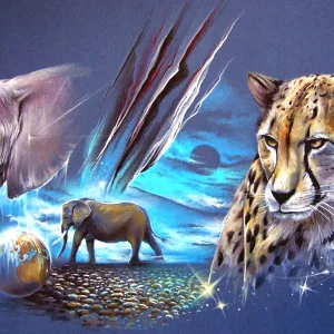 Monde Sensible-Puzzle, œuvre de l'artiste Thierry Mordant, format de 140 x100 cm.