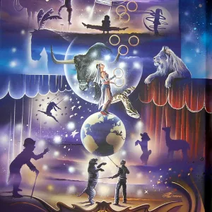 Cirque Moreno Bormann une œuvre liée au cirque de la famille Bormann de Thierry Mordant. 