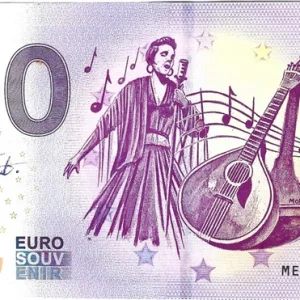 Billet Fado, euro souvenir du Portugal, création graphique de Thierry Mordant de 2019