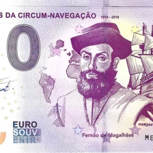 Billet Magellan Euro Souvenir. Portugal, 500ᵉ anniversaire.