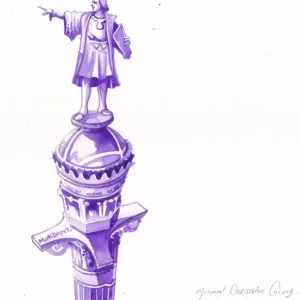 Planche Christophe Colomb, monochrome, créé par Thierry Mordant