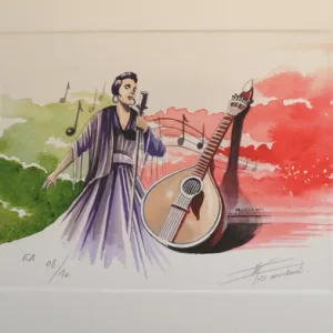 Planche Fado 8 / 10, mise en couleur de l'illustration base du billet Fado, par l'Artiste.