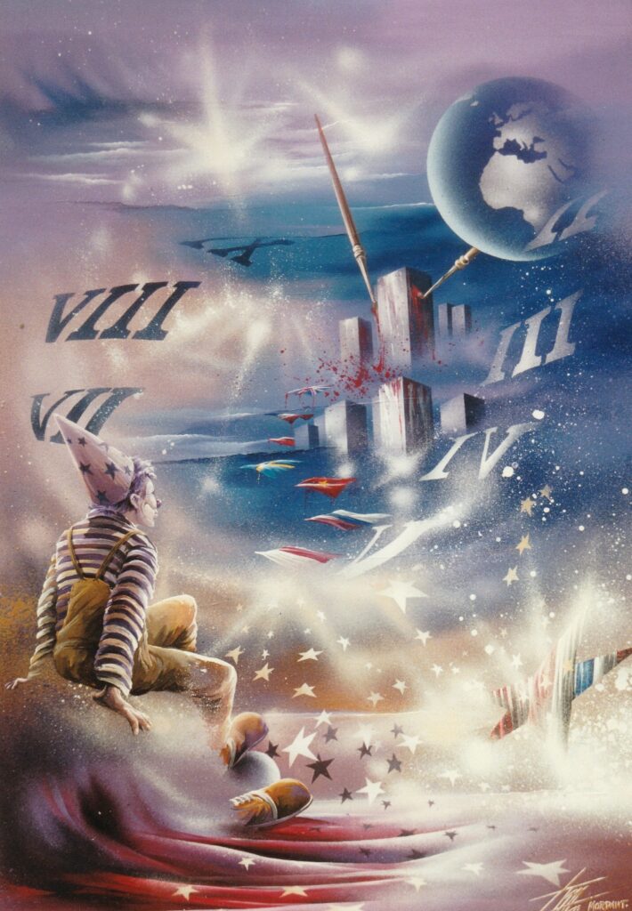 1997 - toile CIRCUS - FACE AU PALAIS - collection privée