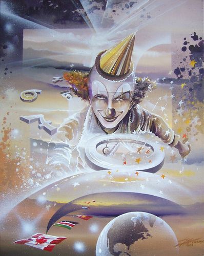 Bon Numéro - toile acrylique - 50 x 40 cm Par Thierry Mordant