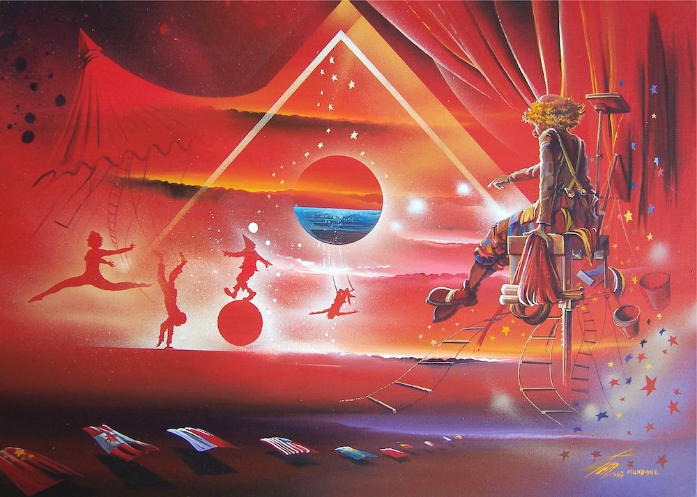 Eau Toi du Monde - toile acrylique - 50 x 70 cm par thierry Mordant