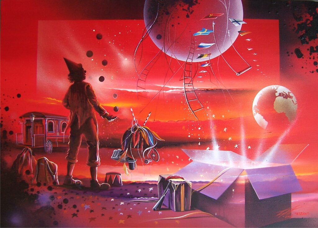 Voyage Nord - toile acrylique - 50 x 70 cm collection privée