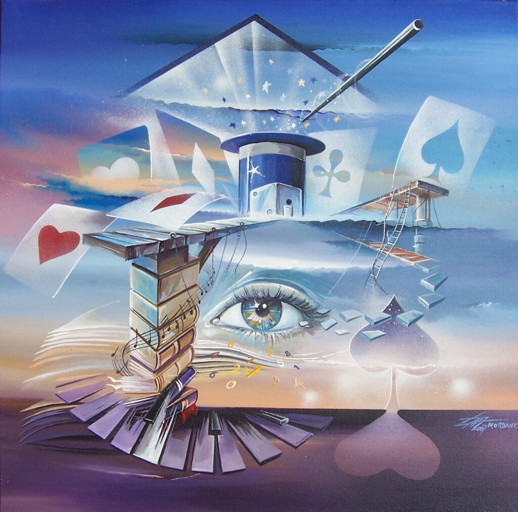 Bonne Etoile - toile acrylique - 50 x 50 cm - Thierry Mordant