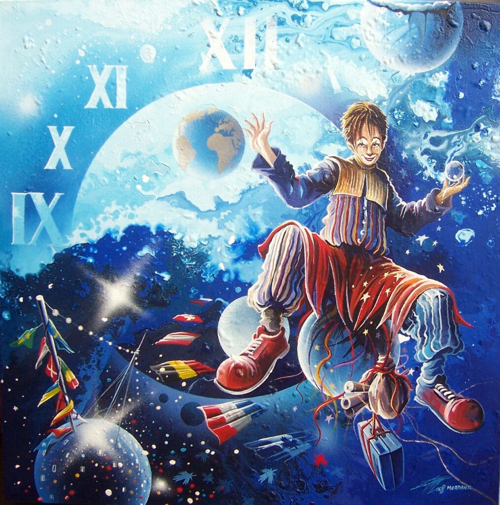 Ying Yang - toile acrylique - 50 x 50 cm - collection privée.