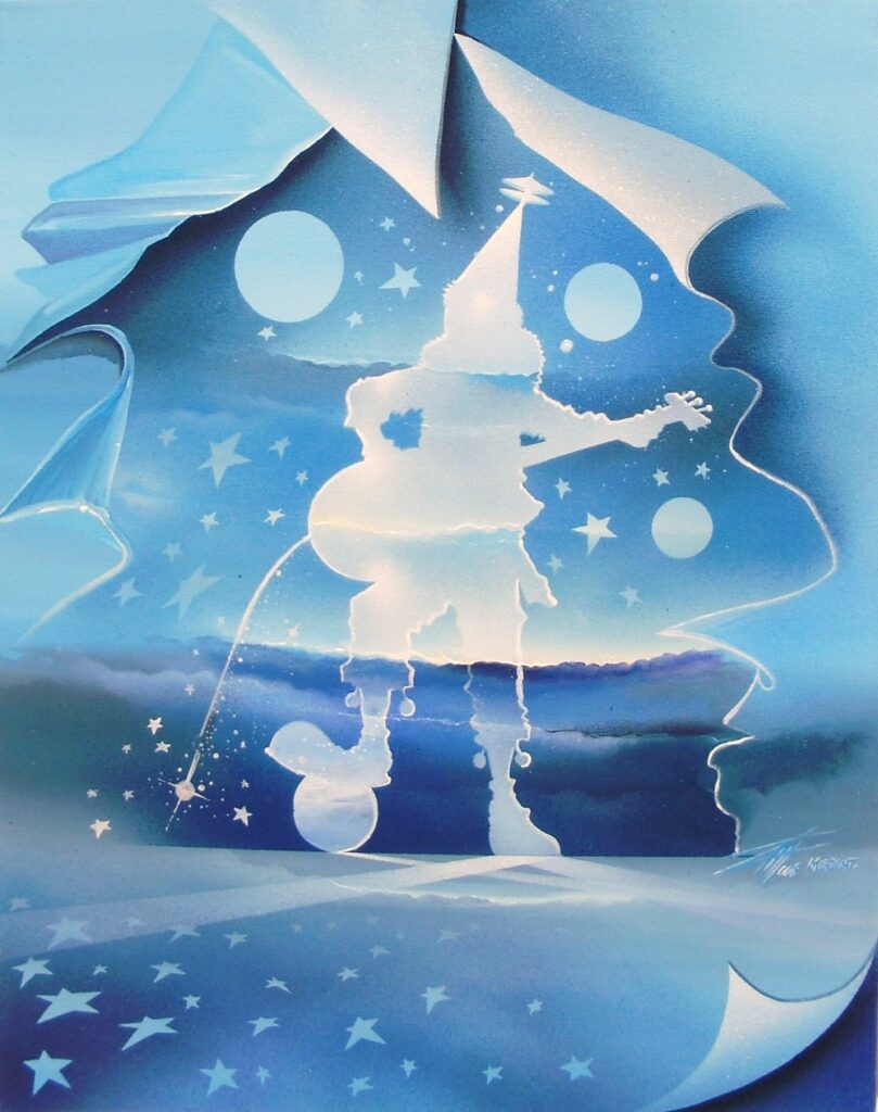 Ombre Musicale - toile acrylique - 50 x 40 cm