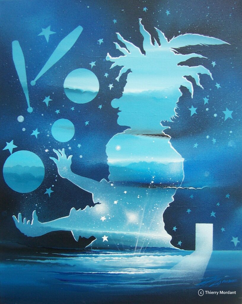 Âme de Jongleur toile acrylique 50 x 40 cm collection privée