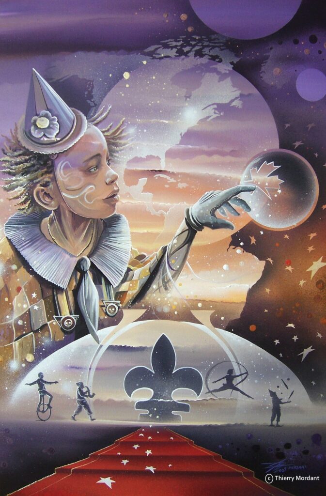 Vu du Quebec - toile acrylique - 72 x 50 cm -