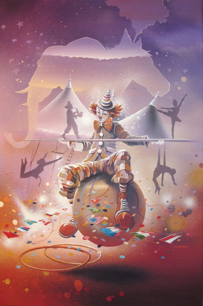 Projet affiche Cirque — Acrylic on canvas — 2014 — 40 x 60 cm