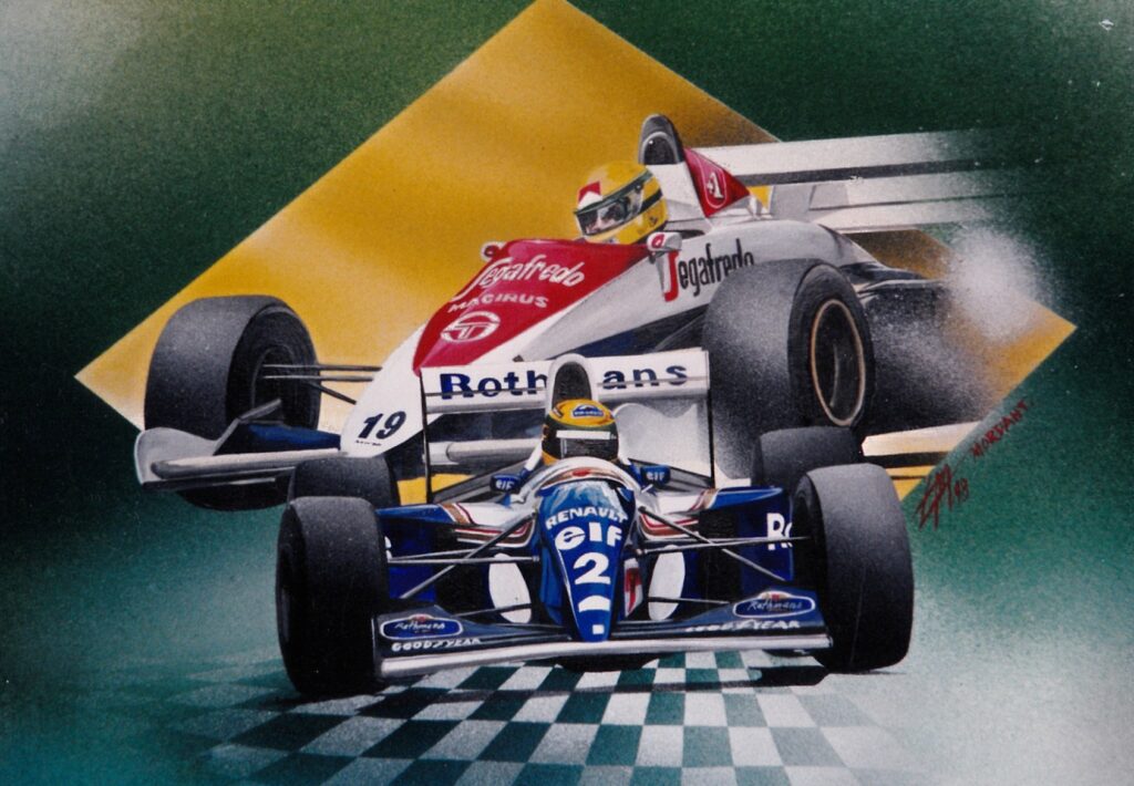 FI Senna Hommage voitures par thierry Mordant