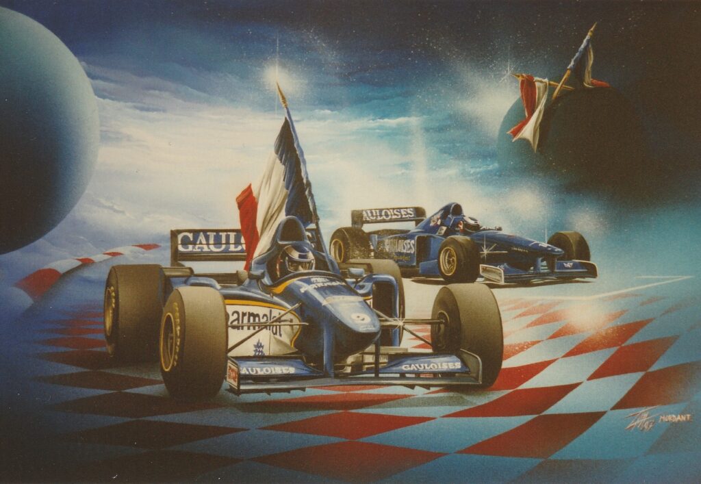 Formule 1 Olivier Panis 1997 Acrylic on canvas