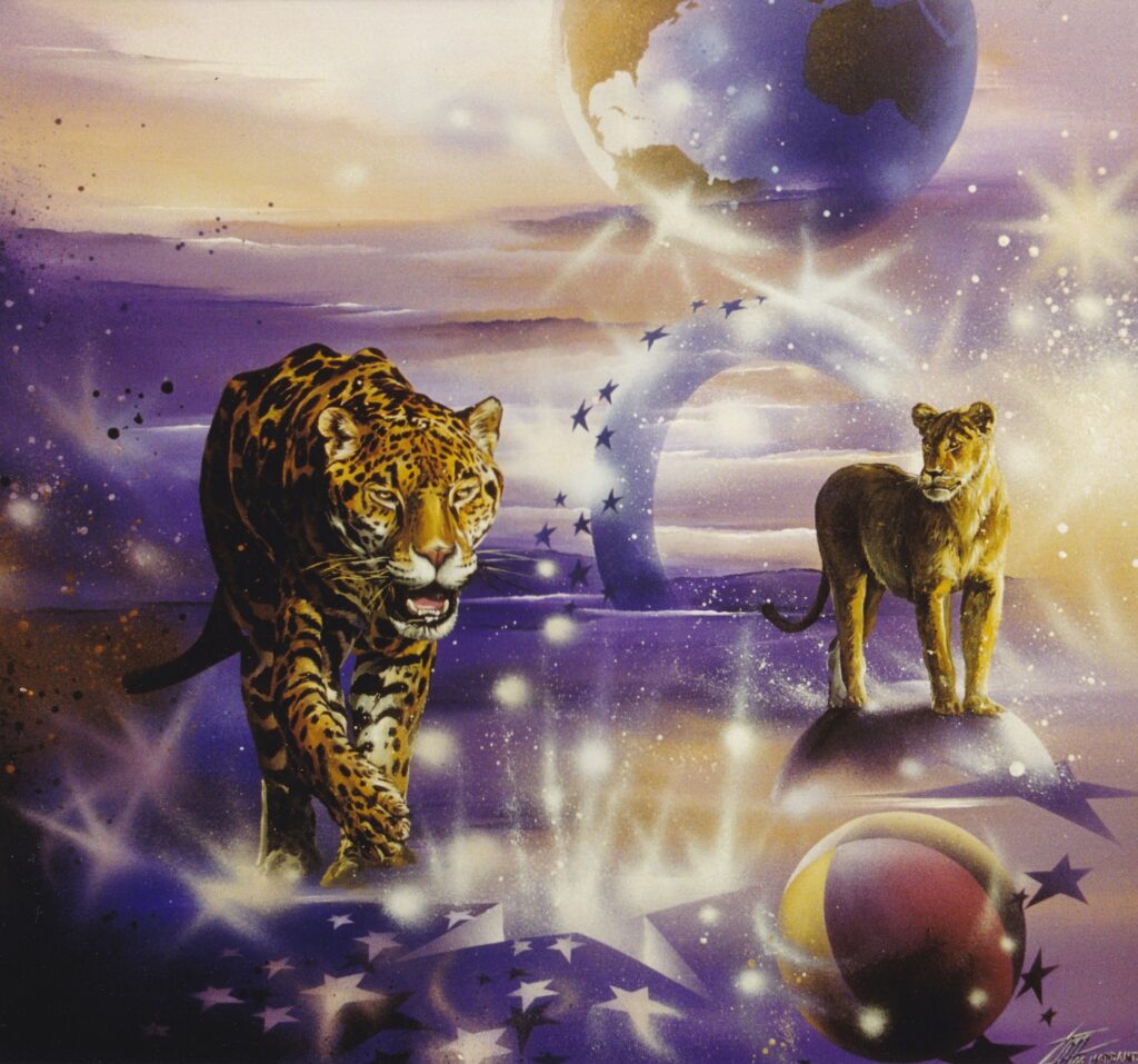 LEOPARD 1999 80x80cm par Thierry Mordant