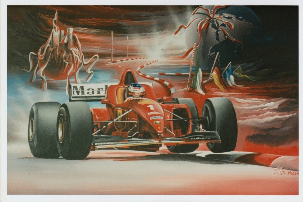 F1 Ferrari's Road — Acrylic on canvas —1997