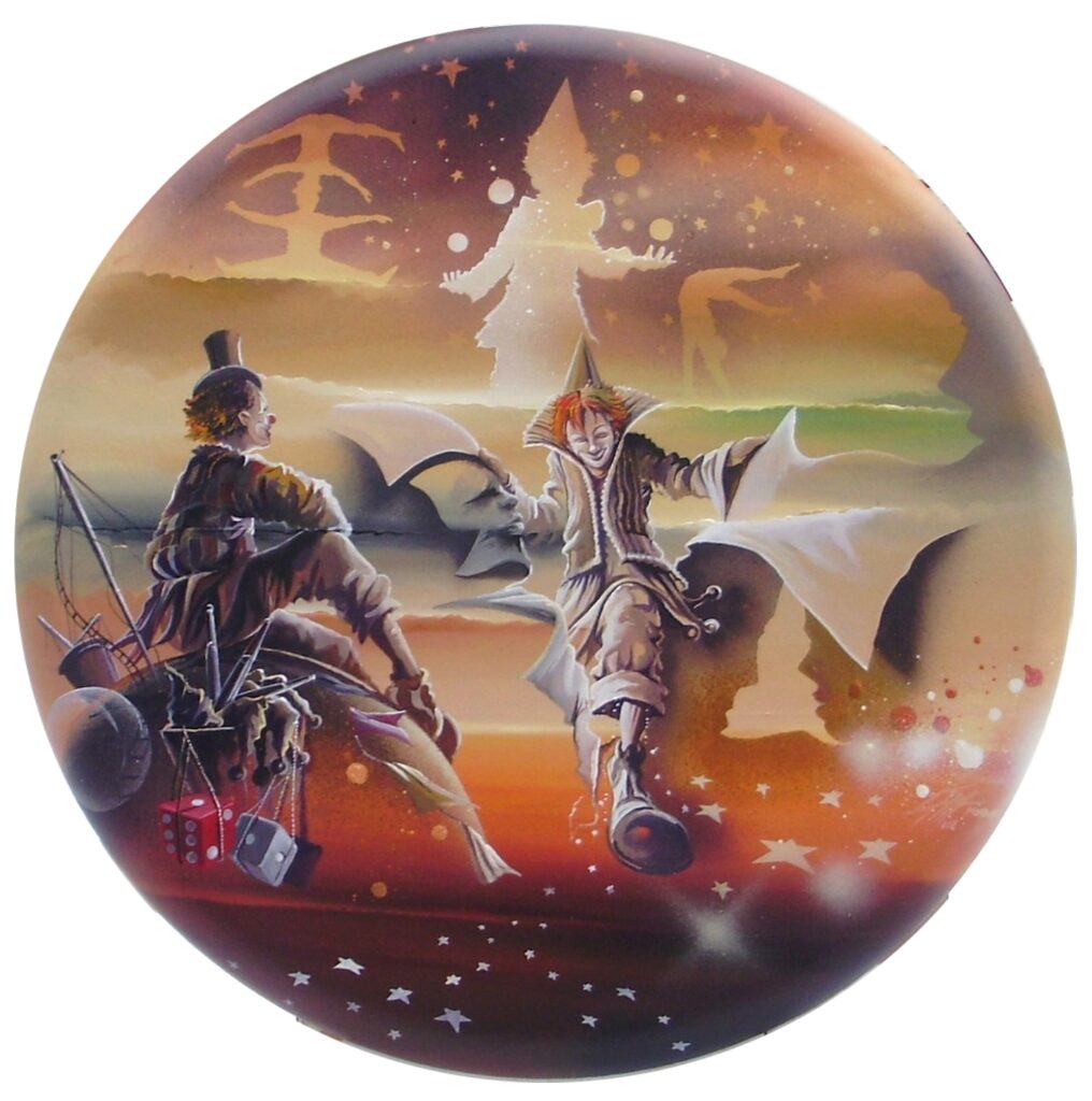 Spectateurs toile acrylique diamètre de 60cm