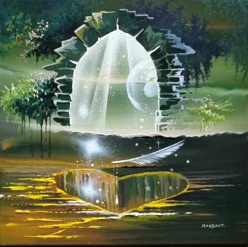 Love et Nature — Acrylic on canvas — 2024 — 40 x 40 cm