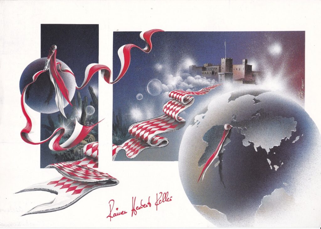 Planete Monaco 6 — Acrylic on cardboard — 1996—Undefined format