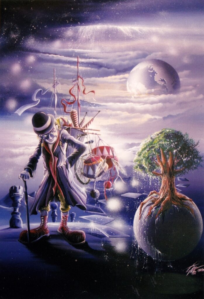 Arbre de vie — Acrilyc on canvas — 1997 — 92 x 73cm par Thierry Mordant