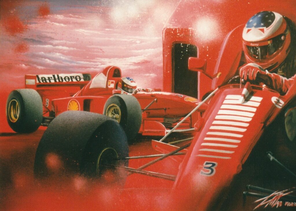 Formule 1 Red Energy — Acrylic on canvas — 1998 — Undefined format — by Thierry Mordant