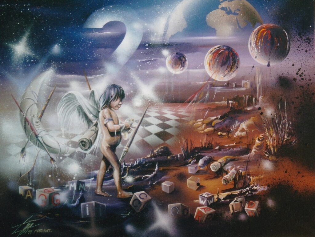 Ang & Lune — Acrylic on canvas — 1999 — Undefined format — by Undefined format