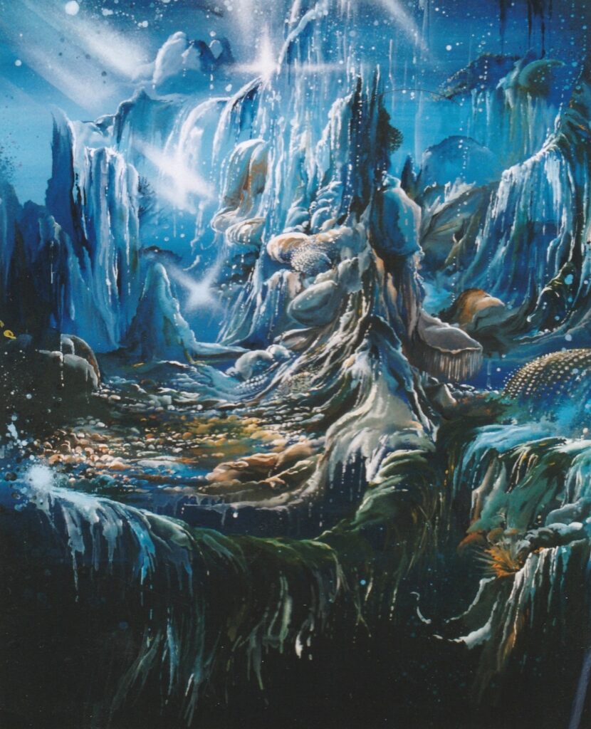 Monde Marin — Acrylic on canvas — 2000 — undefined format — By Thierry Mordant