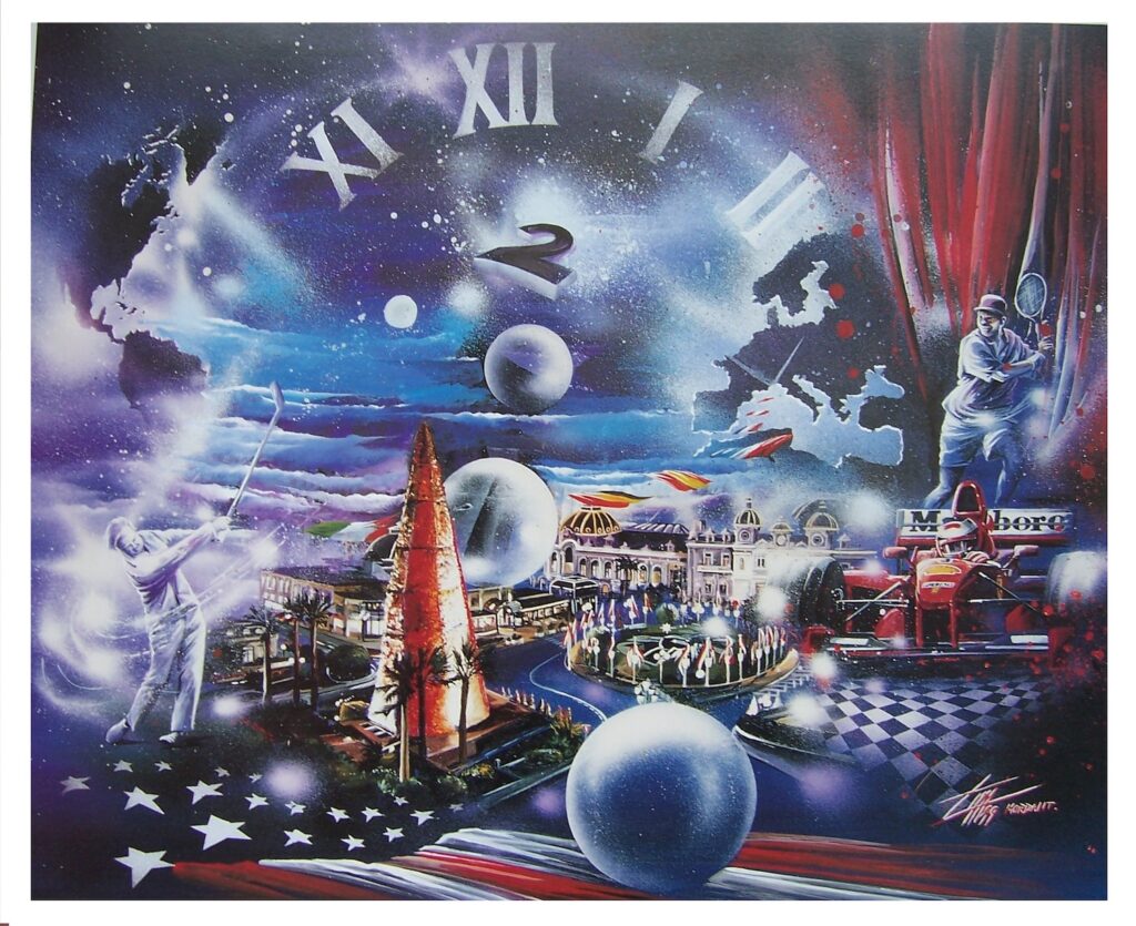 Estampe Monaco— Acrylic on canvas— 2000 — Undefined format