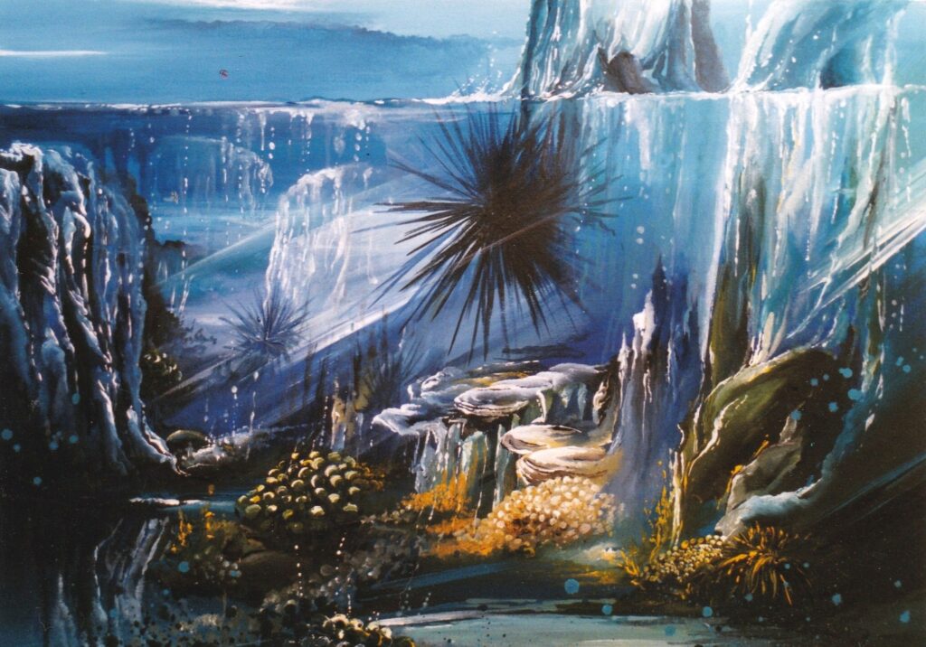 Fonds Marins II — Acrylic on canvas — 2000 — Undefined format — by Thierry Mordant