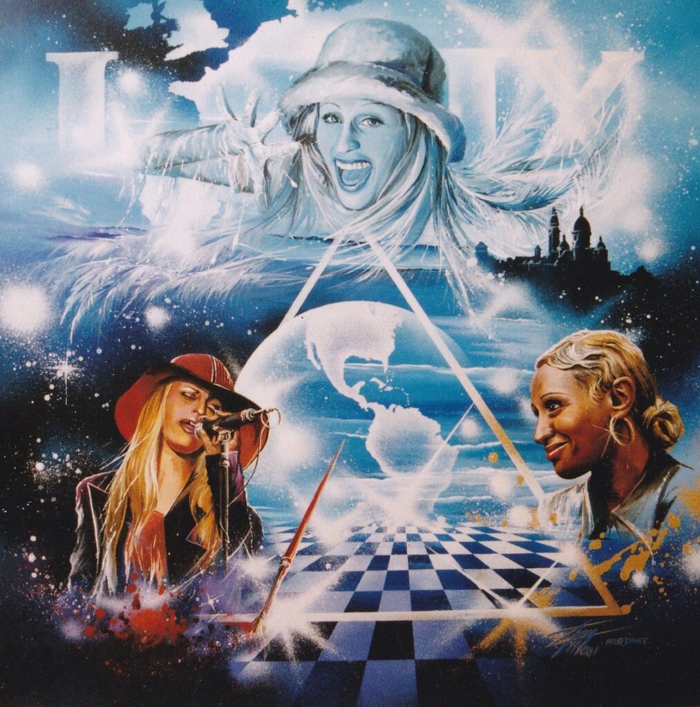 Au Coeur de Laam — Acrylic on canvas — 2001 — 80 x 80 cm — by Thierry Mordant