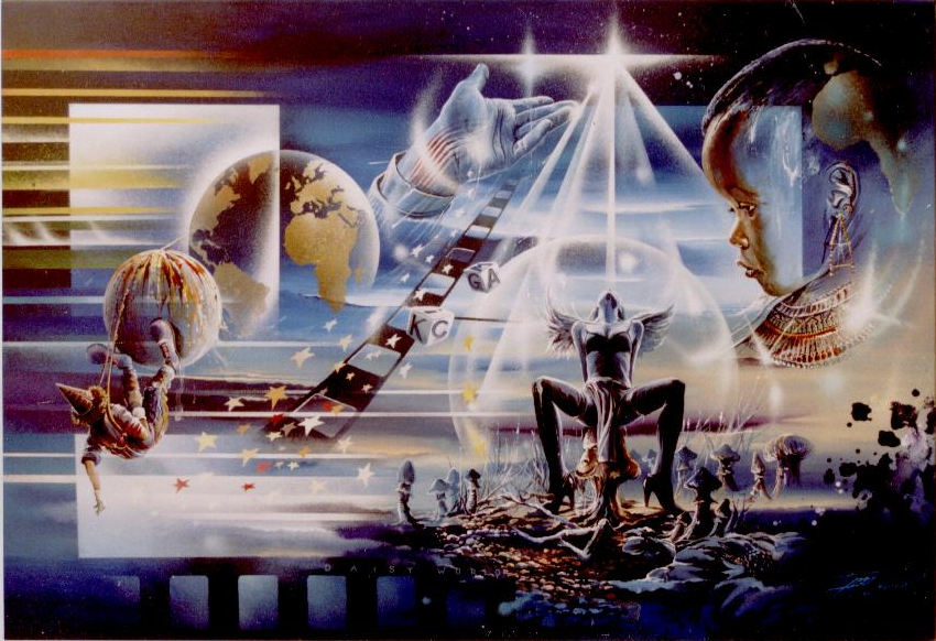 Lumiere Espérance — Acrylic on canvas — 2003 — Undefined format — by Thierry Mordant