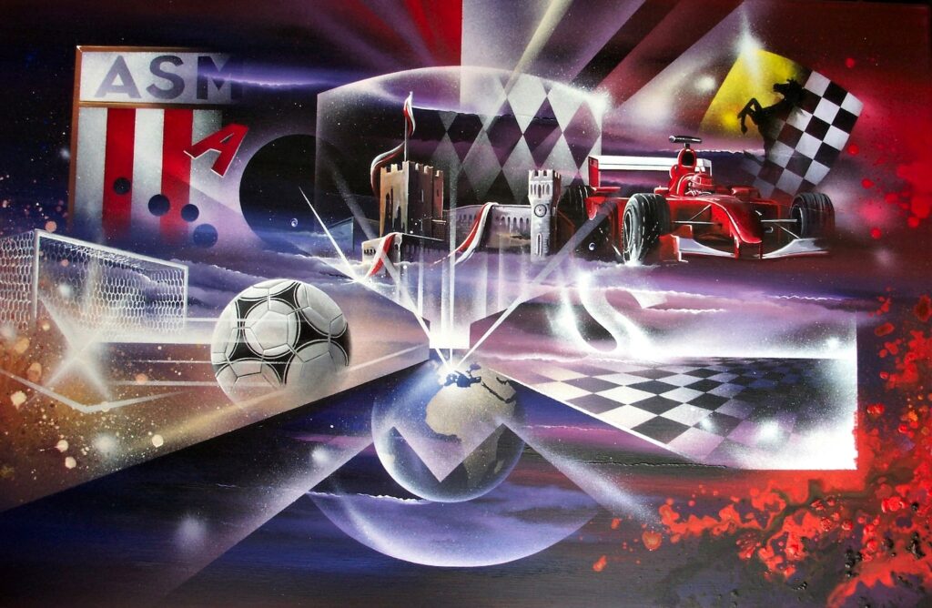 ASM — Acrylic on canvas— 2003— 50 x 70 cm By Thierry Mordant